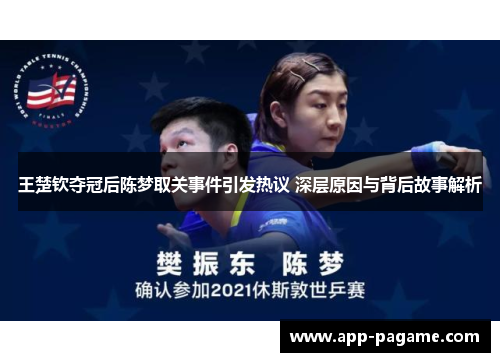 王楚钦夺冠后陈梦取关事件引发热议 深层原因与背后故事解析