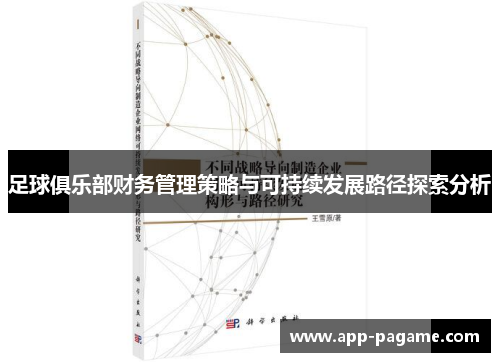 足球俱乐部财务管理策略与可持续发展路径探索分析 足球俱乐部财务管理策略与可持续发展路径探索分析