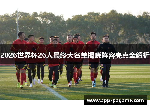 2026世界杯26人最终大名单揭晓阵容亮点全解析